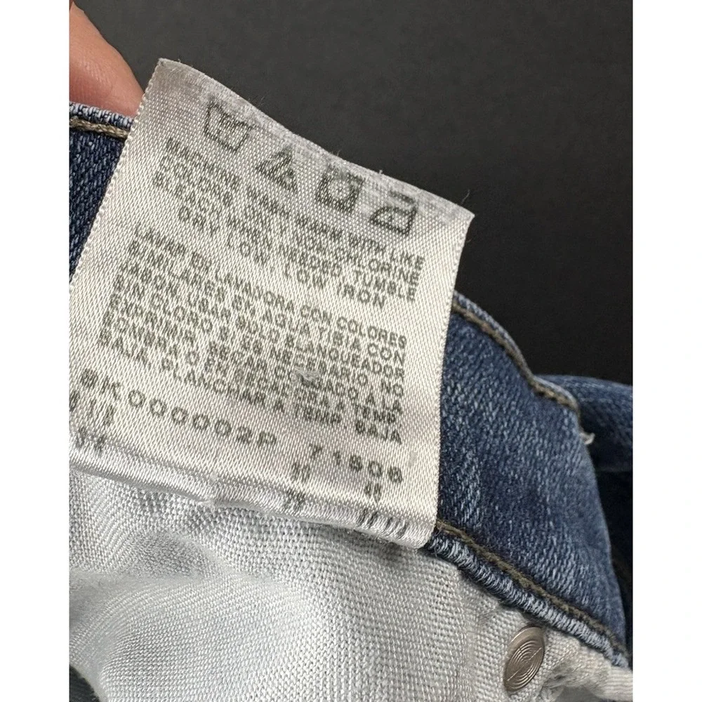 Lee Relaxed Straight Leg Jeans‎ Womens 16W Dark Blue Stretch Denim 34x29